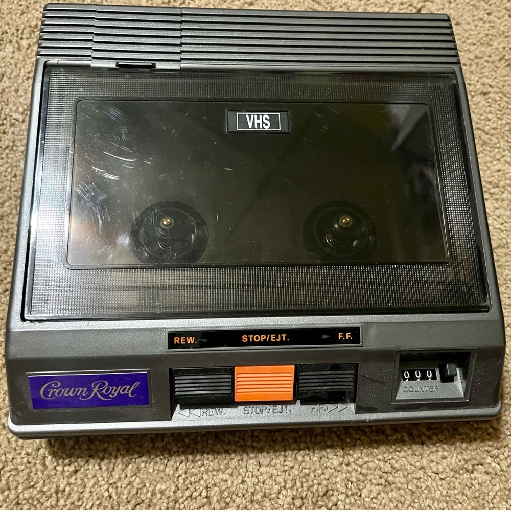 Vintage very rare Crown Royal vhs rewinder
